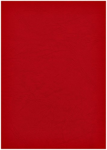 Voorblad Fellowes A4 lederlook rood 100stuks-2