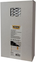 Bindrug Fellowes 14mm 21rings A4 wit 100stuks