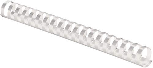 Bindrug Fellowes 19mm 21rings A4 wit 100stuks-2