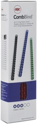 Bindrug GBC 8mm 21rings A4 zwart 100stuks