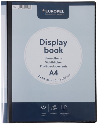 Showmap Opus 2 frontview A4 20-tassen antraciet-2