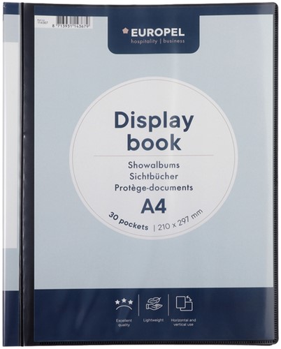 Showmap Opus 2 frontview A4 30-tassen antraciet-2