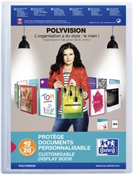 Showalbum Oxford Polyvision A4 20tassen PP transparant