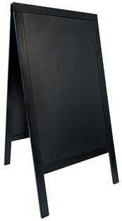 Stoepbord Securit 70x125x4cm mahonie hout-3