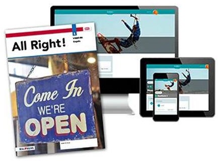 All Right! - MAX - boek+online 1 vmbo-bk 4-jaar afname