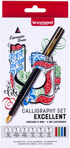 Kalligrafiepen Bruynzeel luxe set 60344014