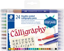 Kalligrafiepen Staedtler duo punt 2.0 en 3.5mm ass
