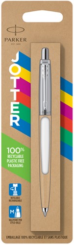 Balpen Parker Jotter Original CT wit in blister