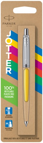 Balpen Parker Jotter Original CT geel in blister