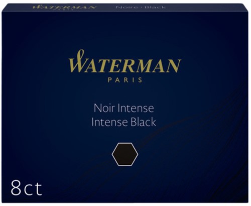 Inktpatroon Waterman nr23 lang zwart