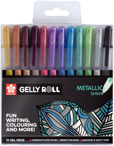 Gelschrijver Sakura Gelly Roll Metallic glans assorti-2