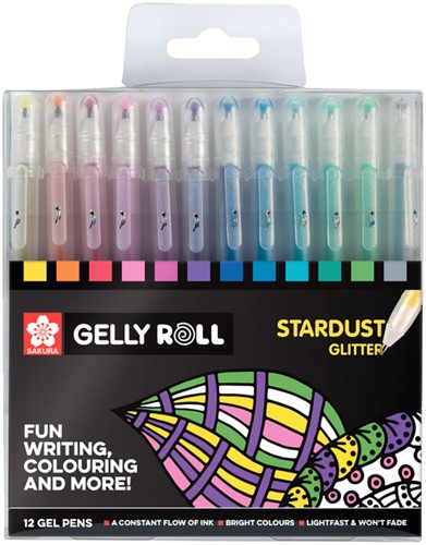 Gelschrijver Sakura Gelly Roll Stardust glitter assorti-2