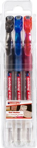 Gelschrijver edding 2185 assorti etui à 3 kleuren (001-003)