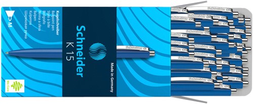 Balpen Schneider K15 blauw medium-3