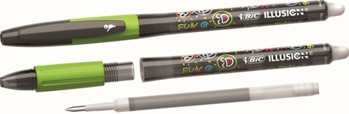 Gelschrijver Bic Gelocity illusion 0.3mm zwart-3