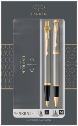 Balpen en Rollerpen Parker IM Brushed Metal GT