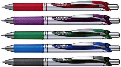 Gelschrijver Pentel Energel BL77 zwart 0.4mm-3