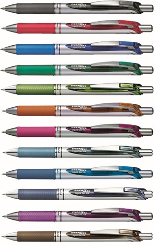Gelschrijver Pentel BL77 Energel medium lichtgroen-2