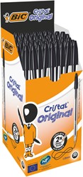 Balpen Bic Cristal zwart medium