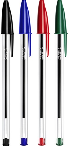 Balpen Bic Cristal zwart medium-3