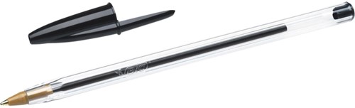 Balpen Bic Cristal zwart medium-3