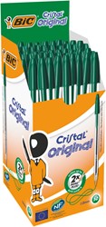 Balpen Bic Cristal groen medium