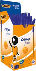 Balpen Bic Cristal blauw fijn