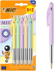 Balpen Bic M10 colors limited edition blister 8+2 gratis