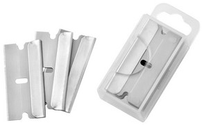 Glasschraper met softgrip incl. 5 mesjes-3