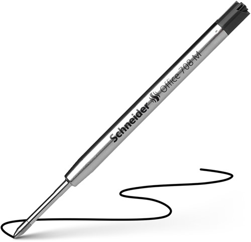 Balpenvulling Schneider Jumbo 7081 tbv Parker zwart medium-2