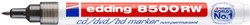 Cd marker edding 8500 rond zwart 1.0mm