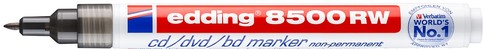 Cd marker edding 8500 rond zwart 1.0mm