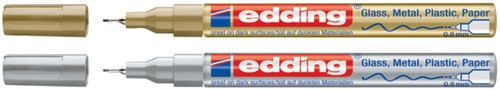 Viltstift edding 780 lakmarker rond 0.8mm goud-2