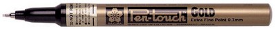 Viltstift Sakura Pen-touch extra fijn zilver-3