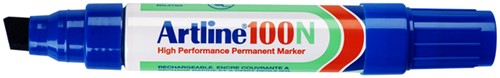 Viltstift Artline 100 schuin blauw 7.5-12mm