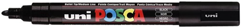 Verfstift Posca M zwart