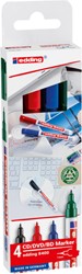 Cd marker edding 8400 rond assorti 0.5-1.0mm etui à 4st