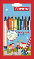 Viltstift STABILO Scribbi 368 etui à 8 kleuren