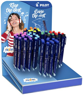 Fineliner Pilot Frixion 0,45mm display à 60 stuks assorti
