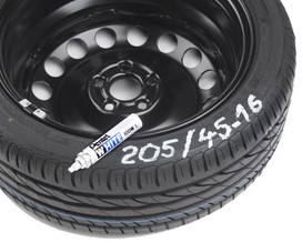 Viltstift Pentel 100W lakmarker rond wit 4mm-2