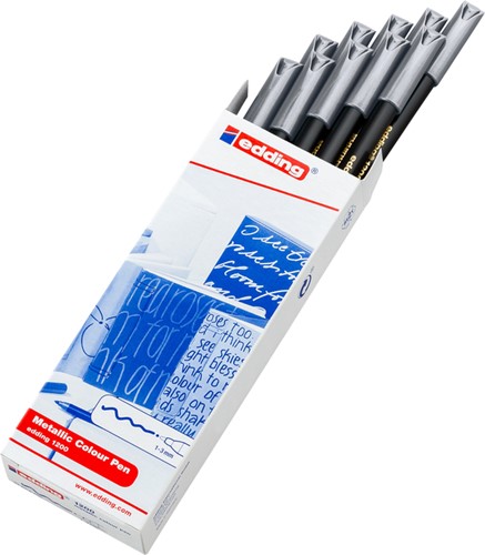 Fineliner edding 1200 zilver 1mm-3