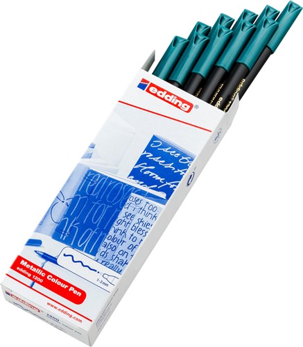 Fineliner edding 1200 metallic groen 1mm-3