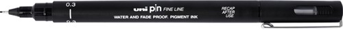 Fineliner Uni-ball Pin zwart