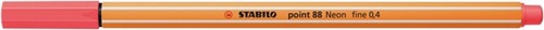 Fineliner STABILO point 88/040 neon rood-2