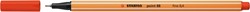 Fineliner STABILO point 88/40 fijn rood
