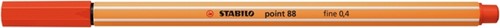 Fineliner STABILO point 88/40 rood-2
