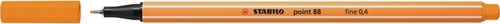 Fineliner STABILO point 88/54 fijn oranje