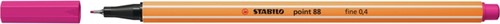 Fineliner STABILO point 88/56 fijn roze rood