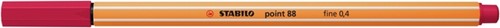 Fineliner STABILO point 88/50 donker rood-2
