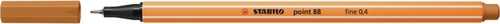 Fineliner STABILO point 88/89 donker oker